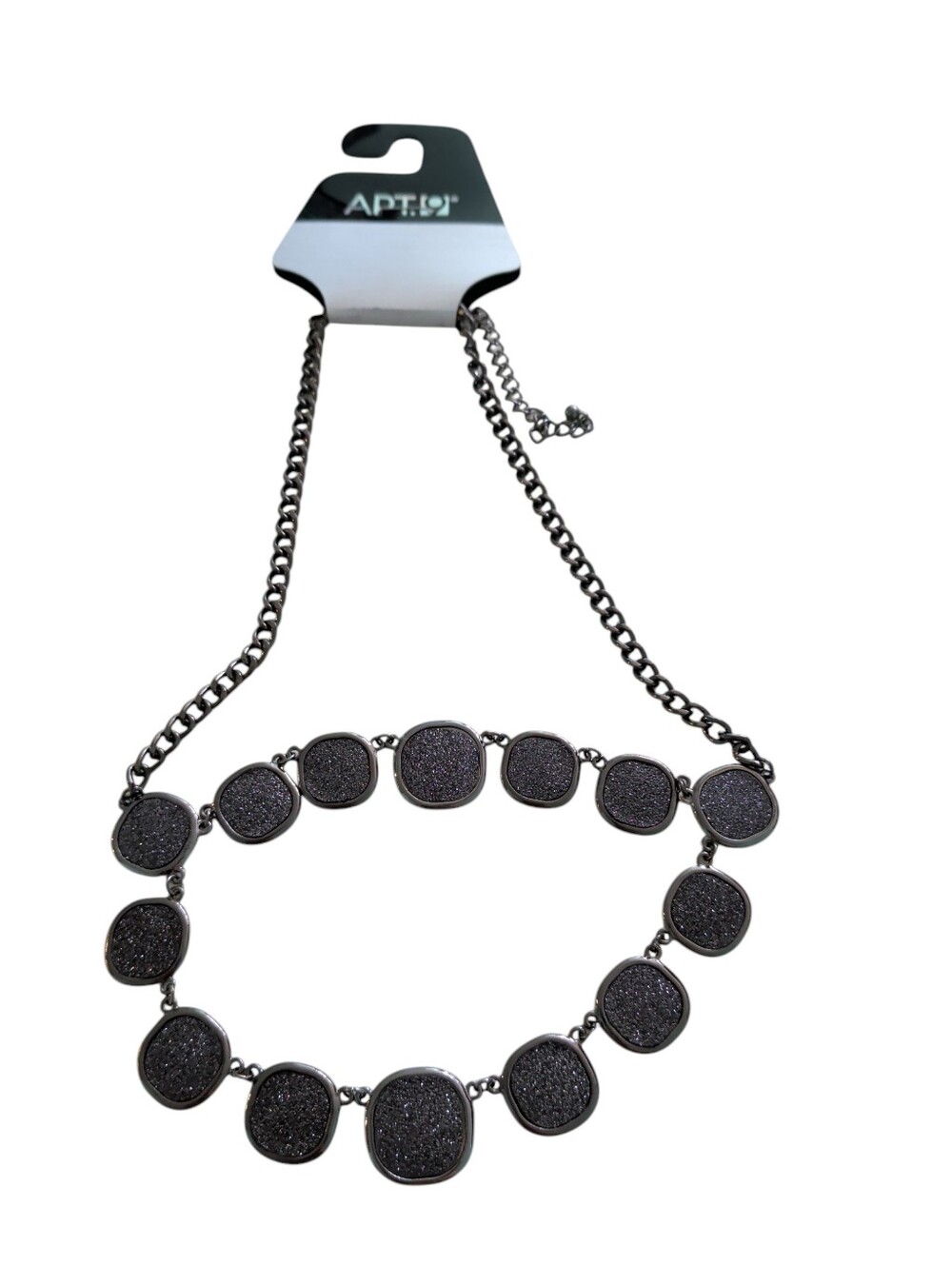 New Apt 9 Metallic Black Necklace